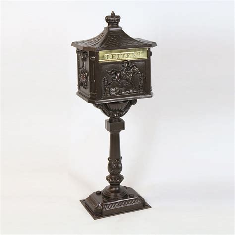 victorian metal mail box|free standing mailboxes victorian.